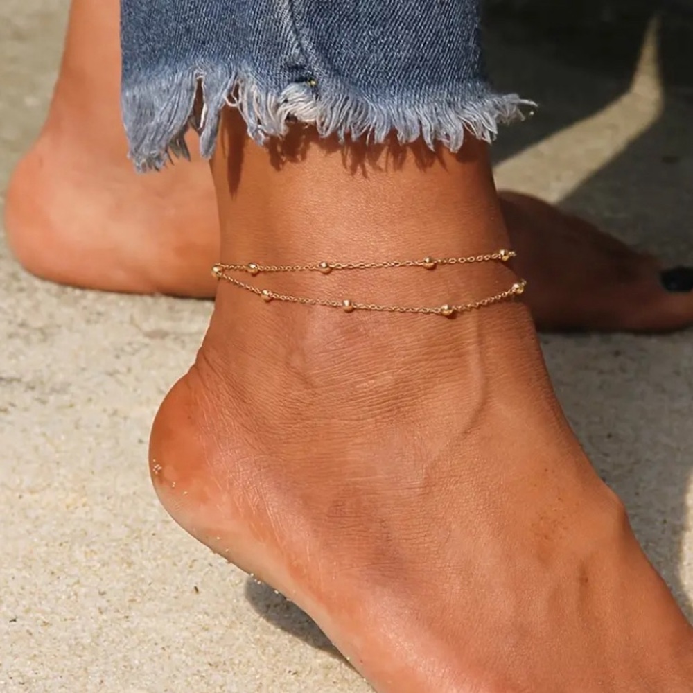 BOGO! The Monroe Anklet Ankle Bracelet in Gold color NEW Boutique